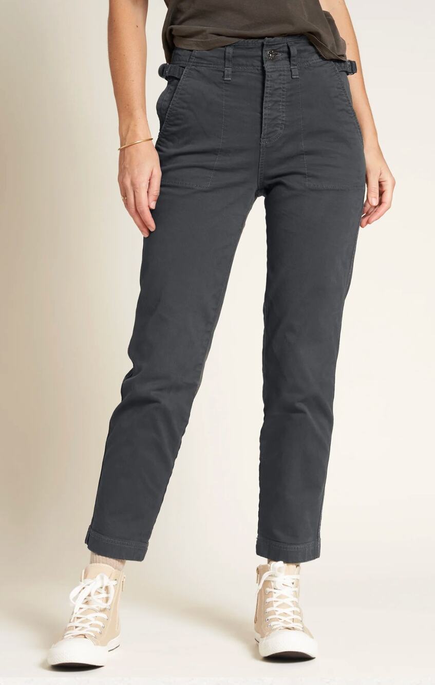 Rowan Jalen Utility Trouser Straight Leg Cropped Pant Gray Blue 29